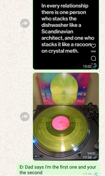 What did you write in the last WhatsApp message you sent