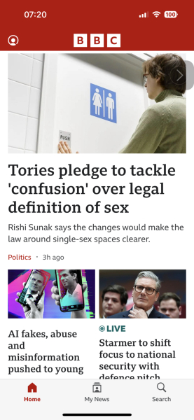 Sunak: I’ll change the Equality Act to protect women’s spaces