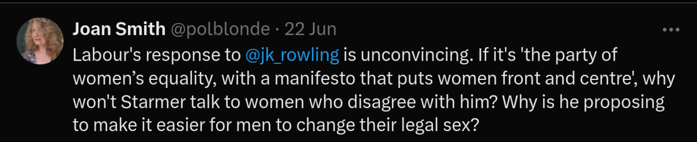 Writer Joan Smith leaves Labour over its betrayal of women.
