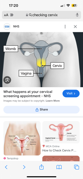 Cervix feels strange, out of place