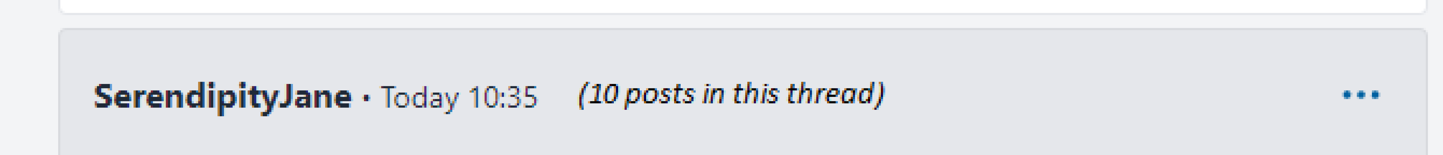 Possible tweak to site ?