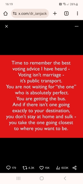 Best way to register a protest vote?