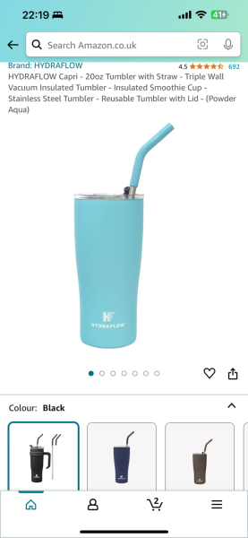 Big water cup with straw but NOT a Stanley
