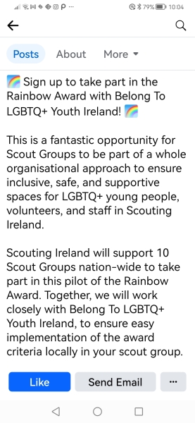 Belong 2 linking up with Scouting Ireland. I feel this is extremely inappropriate
