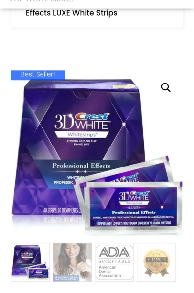 American crest white strips.
