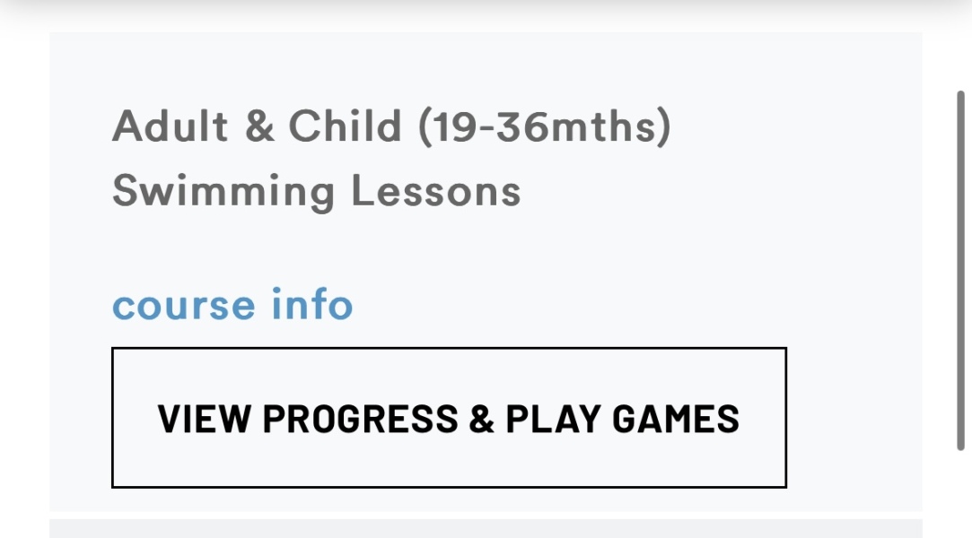 To stop 33 month old swimming lessons?