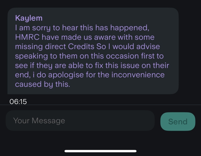 child benefit not paid