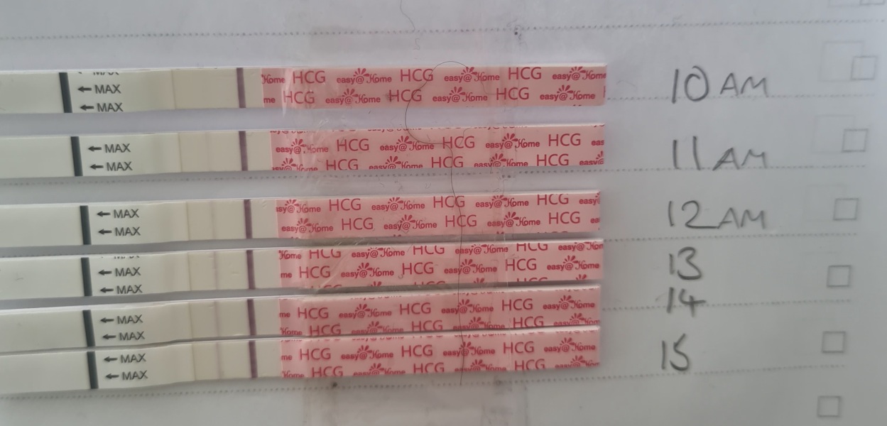 15dpo line still faint