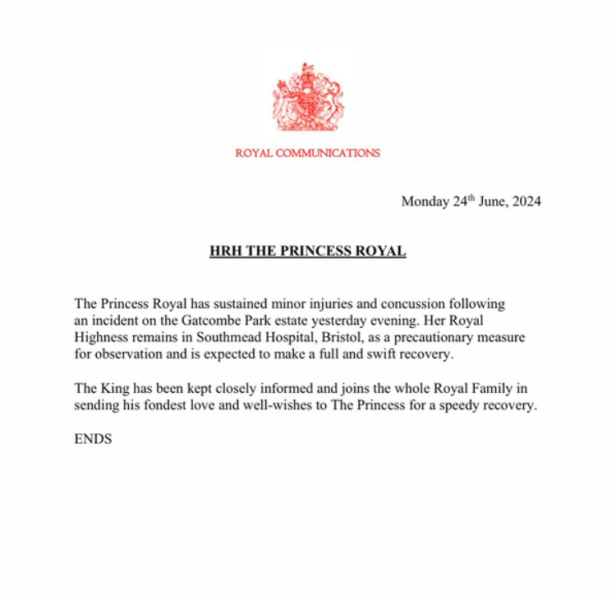 Princess Anne in hospital