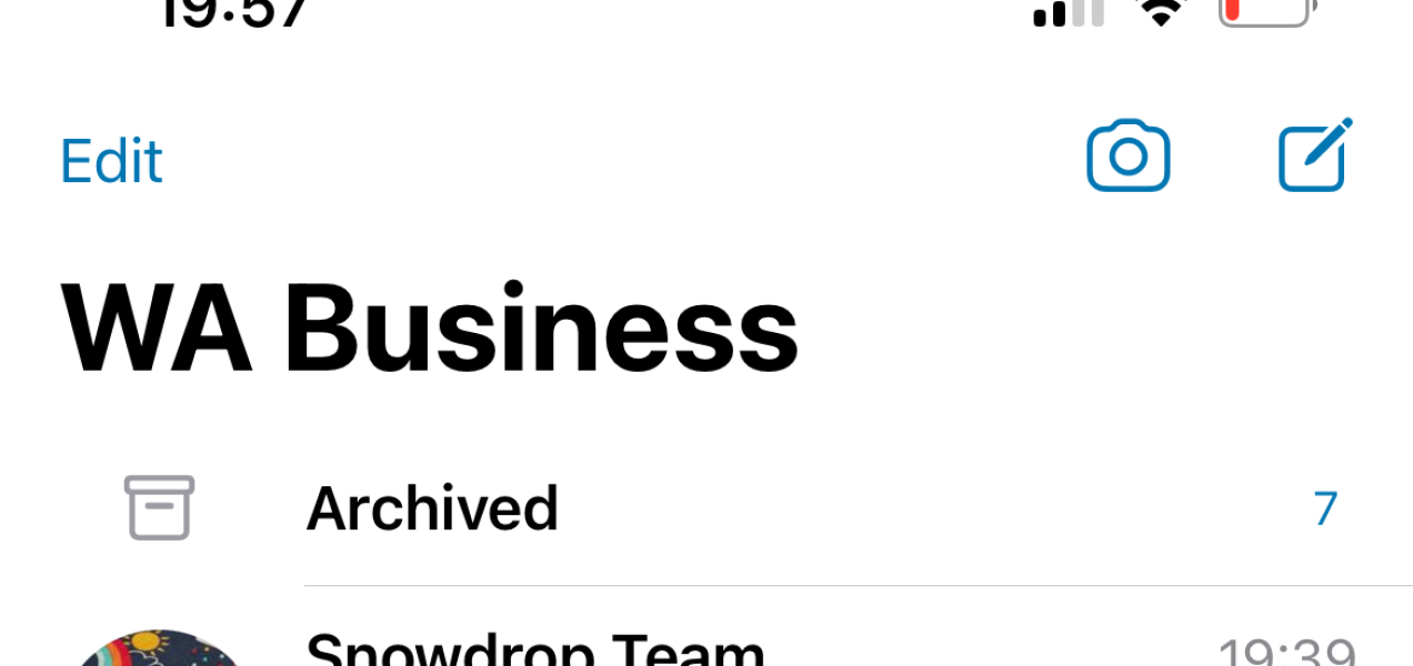 It's a WhatsApp and Partner one....