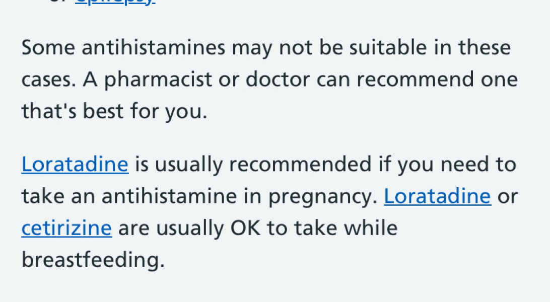 To ask how any hayfever sufferers managed in pregnancy?