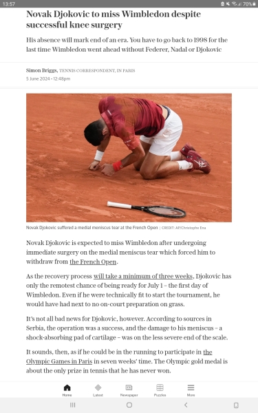 TENNIS - French Open - what round are we in?