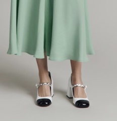 What shoes with a long bias cut skirt? Not trainers