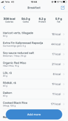 Taking a photo of everything I eat