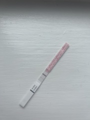 Positive test - interrupted line?