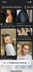 to wonder if a high ponytail sends a message I'm unaware of?
