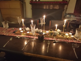 Decorated table vs serving dishes of food - what do you do?