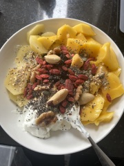 Taking a photo of everything I eat