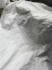 Stain on baby next to me mattress protector - bin?