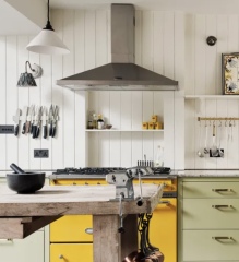 Hiding plug sockets under kitchen cabinet