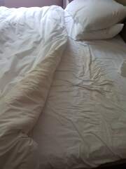 Airbnb host requested £200 reimbursement fee for makeup/fake tan on linen