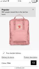 Fjallraven backpack