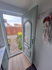 Misaligned new front door? Help?!