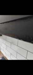 Black glass cooker hood