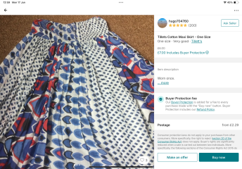 Cotton maxi skirt