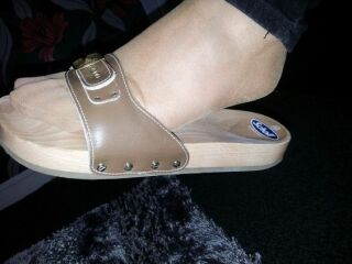 Tights and open toed shoes