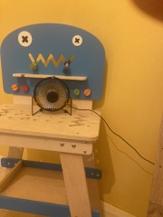 Fan in child room