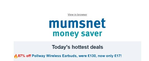 Incorrect information in MN email -  Sounding the summer sales klaxon!