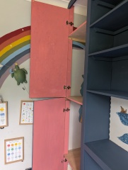 New wooden built ins - do I paint inside?