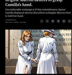 Camilla snubs Brigitte Macron at D-Day Anniversary, rejecting her gesture of warmth