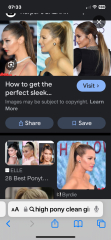 to wonder if a high ponytail sends a message I'm unaware of?