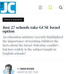 To think that this really can't be true about young people's thoughts about Israel?