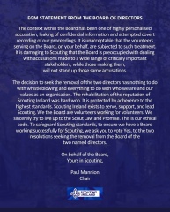 Belong 2 linking up with Scouting Ireland. I feel this is extremely inappropriate