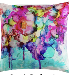 What colour walls with fuschia sofas?