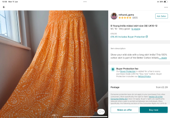 Cotton maxi skirt