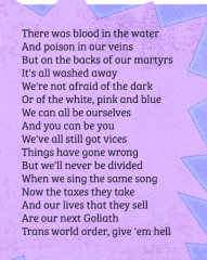 Mermaids' 'Trans Utopia' - blood, martyrs, and self harm scars