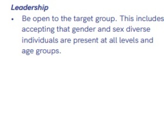 The NOC-NSF (Dutch sports) and women in general.