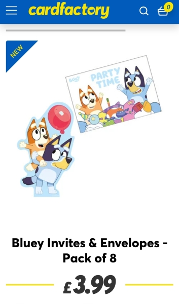 Party invites - missing something obvious?