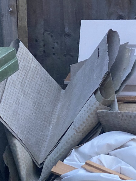 Asbestos floor covering?