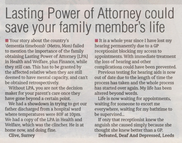 My 92-year-old mum thinks a Power of Attorney is “bossy”