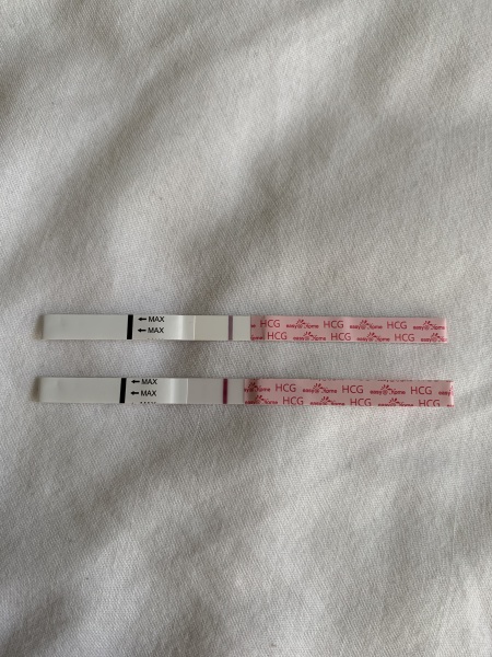 Is this a faint line or evap??