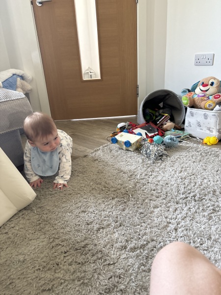10 month old fell and bumped back of head on ground
