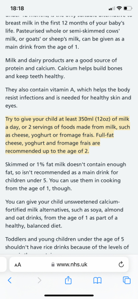 Milk on the go for 1yr old?