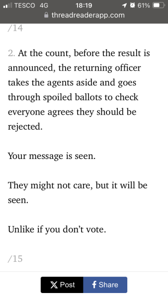 Interesting insight about voting