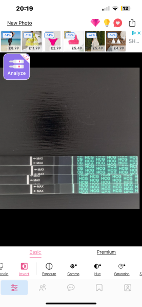 Evaporation line or faint positive?