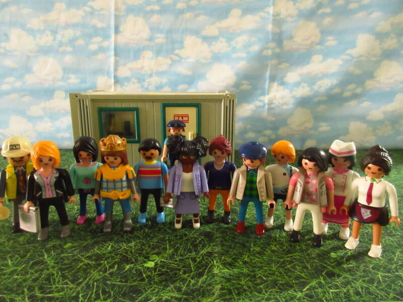 It's general election day for the Playmobil people in our house.